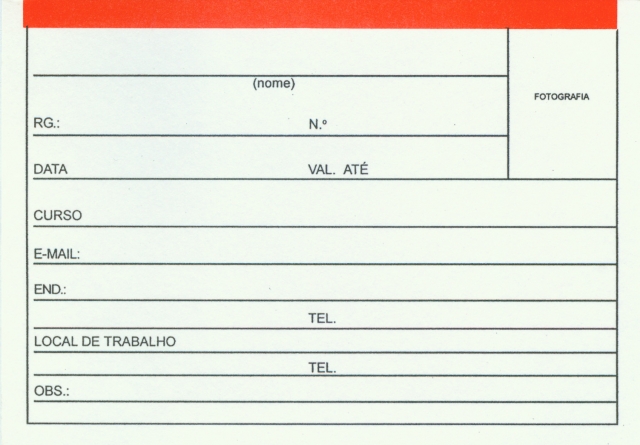 Formulário para cadastro de usuários - frente